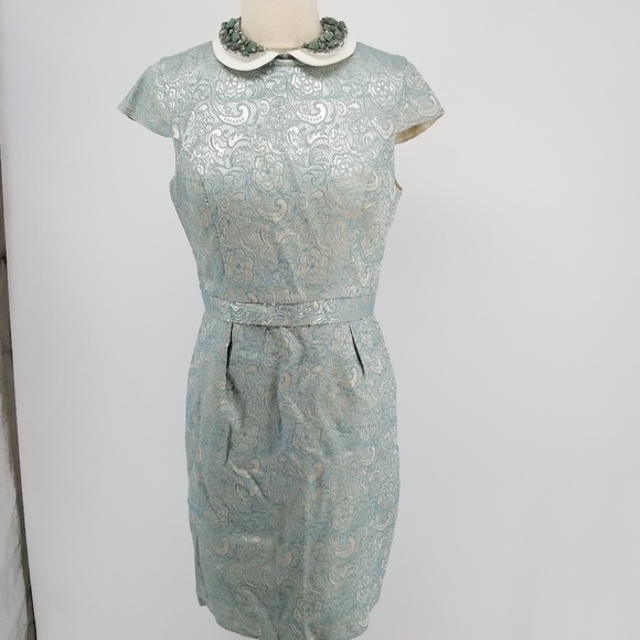 Warehouse Dresses & Skirts - Warehouse (UK)dress Pistachio color Peter Pan Sz 8